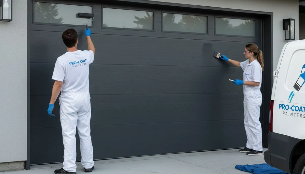 Professional garage door painting in Cape Coral FL enhancing curb appeal and weather protection