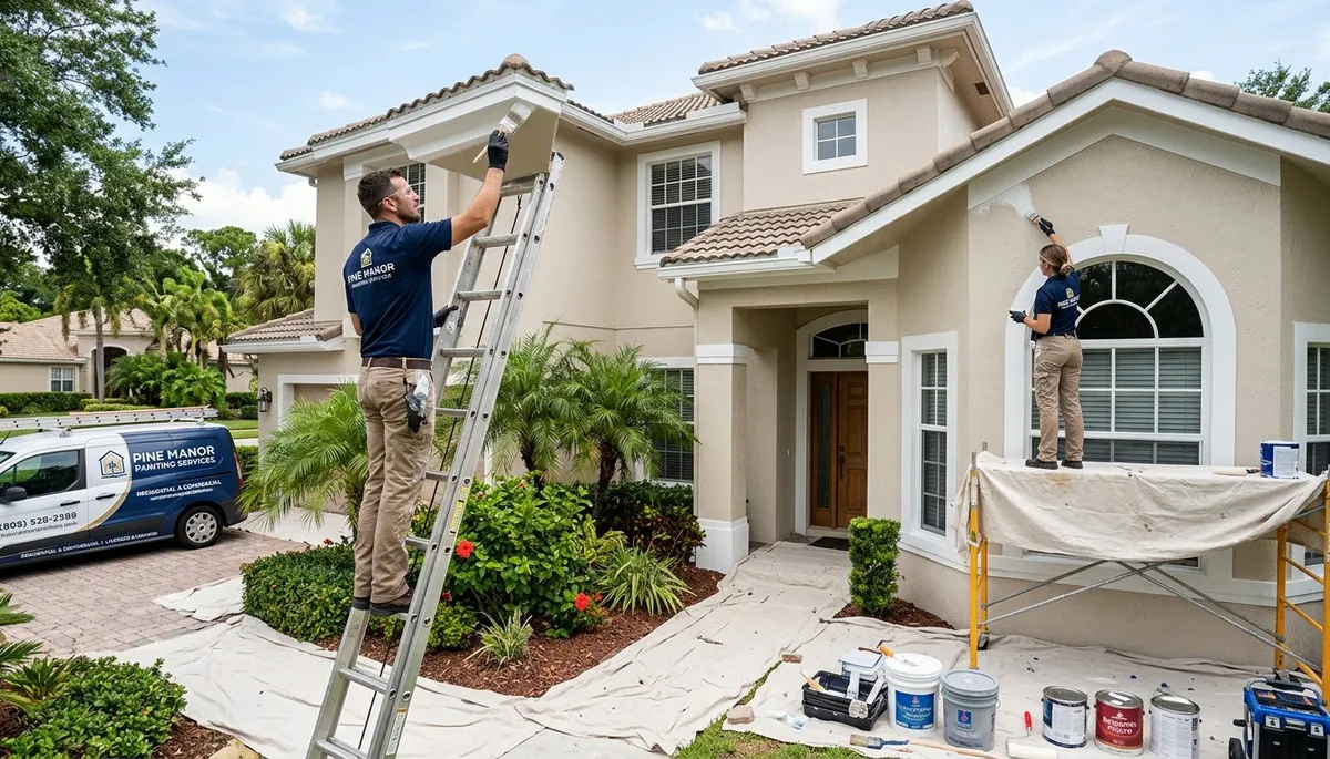 Professional house painting service in Cape Coral FL by local residential painting experts